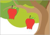 Counting / Estimating Apples Flash Cards