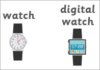 Telling The Time Word Mat