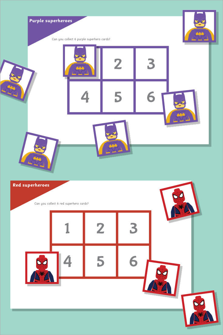 Early Learning Resources Superhero Maths Game: All About 6
