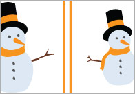 Snowman Size Sorting Game