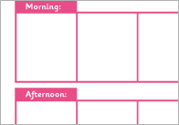 Daily Visual Timetable Poster & Weather Report (Editab