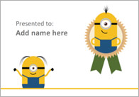 Editable Minion Themed Certificate
