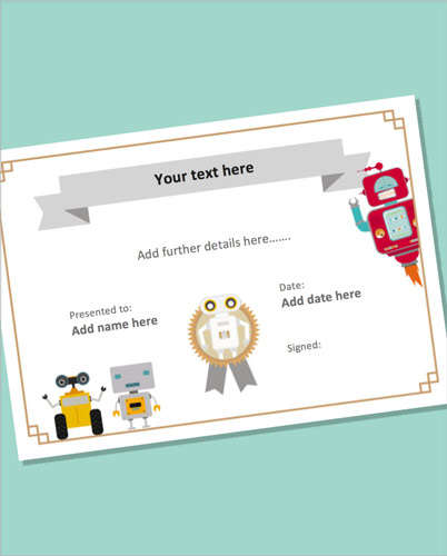 Editable Robot Certificate