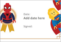 Editable Superhero Certificate