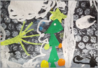 Bubble Wrap Snow Printing Activity
