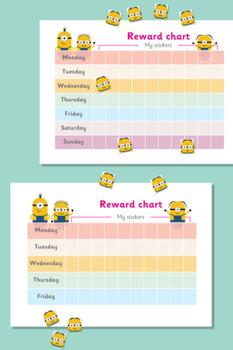 Minion Reward Chart