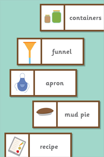 Editable Mud Kitchen Labels