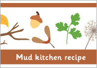 Mud kitchen Recipe Writing Frame