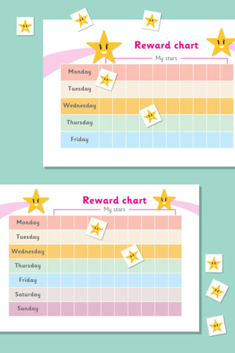 Early Learning Resources Star Reward Chart - Free Early Years and Primary Teaching Resources