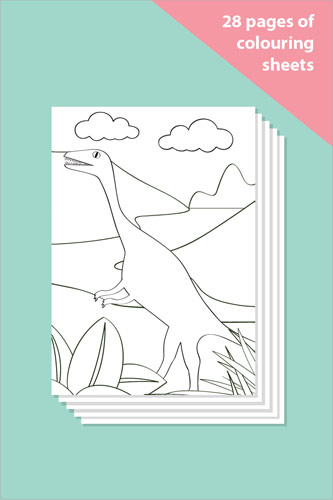 Dinosaur Colouring In Sheets - Mindfulness Resource