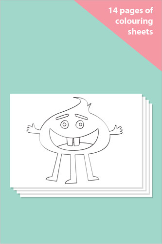 Monster Colouring In Sheets - Mindfulness Resource