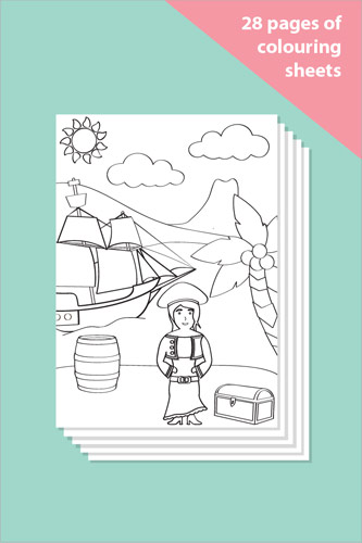 Pirate Colouring In Sheets - Mindfulness Resource