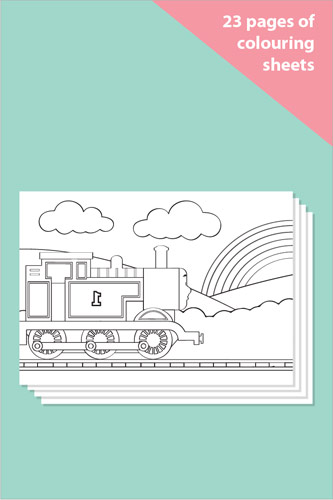 Download Early Learning Resources Train Themed Colouring In Sheets - Mindfulness Resource - Free Early ...