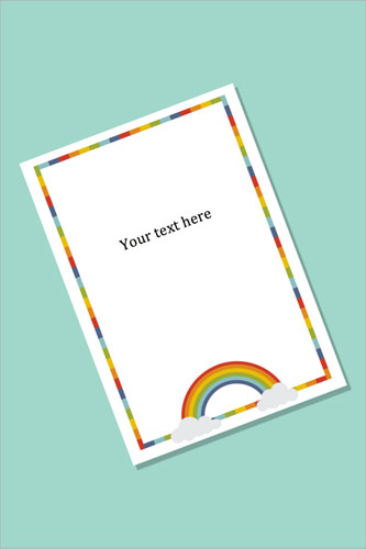 Rainbow Notepaper