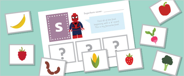 Superhero Initial Sounds Phonics Game