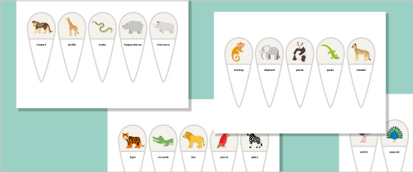 Editable Exotic Animal Fans