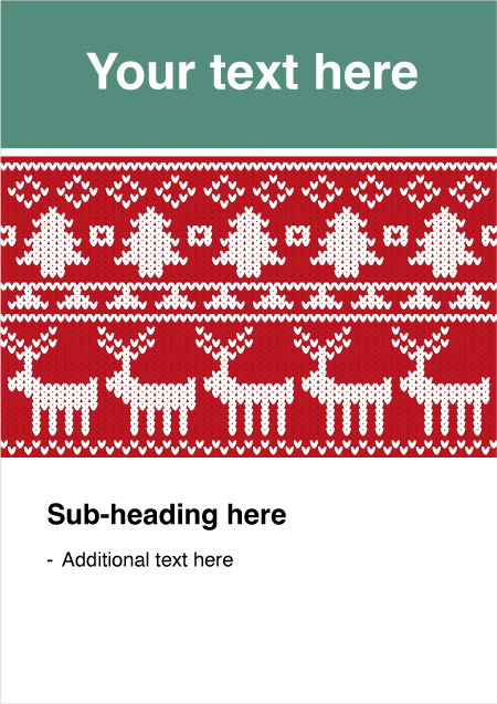 Editable Scandi Christmas Jumper Poster