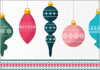 Editable Christmas Bauble Poster