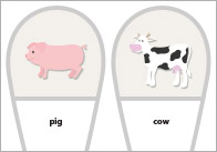 Editable Farm Animal Fans