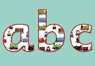 Printable Train Display Letters & Numbers - Printable Early Years ...