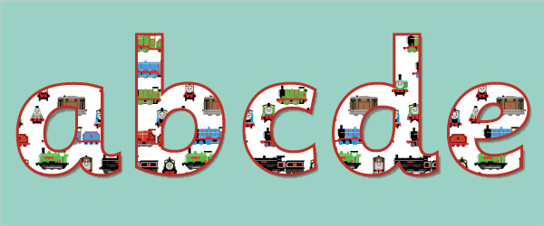 Early Learning Resources Printable Train Display Letters & Numbers ...